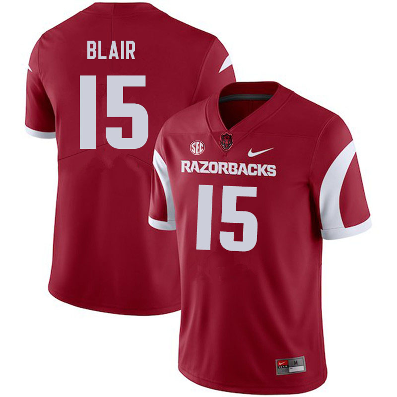 Men #15 Simeon Blair Arkansas Razorbacks College Football Jerseys Sale-Cardinal